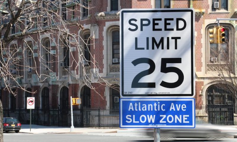 25 MPH speed limit zero vision